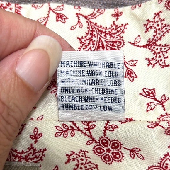 Frontier Classics Ivory Red Puff Sleeve Button Up Western Prairie Blouse Medium - Picture 12 of 14